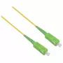 Cable de parcheo de fibra óptica HELOS OS2 simplex LSZH 2,0 mm SC/APC-SC/APC amarillo 15 m