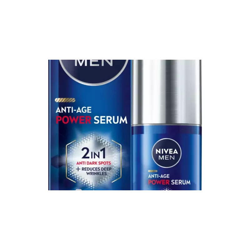 NIVEA Men sérum antiedad Power 2 en 1 sérum intensivo antiimperfecciones 30 ml