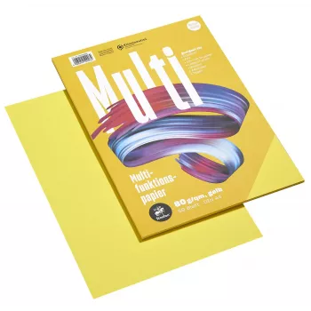 Staufen papel multifunción 7X A4 80 g amarillo 50 hojas