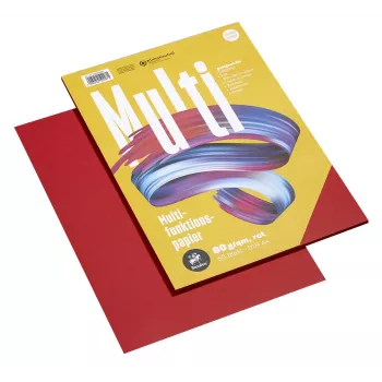 Staufen papel multifunción 7X 734050997 A4 80 g rojo 50 hojas