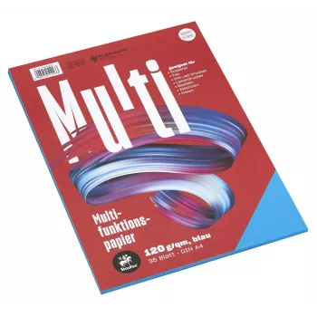 Staufen papel multifunción 7X A4 120 g azul 35 hojas