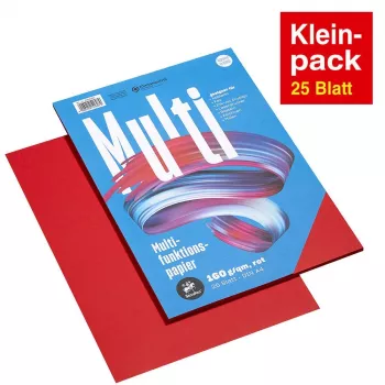 Staufen papel multifunción A4 rojo 160 g 25 hojas/pack