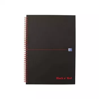 Oxford 400047609 cuaderno A4 cuadriculado negro 70 hojas mate
