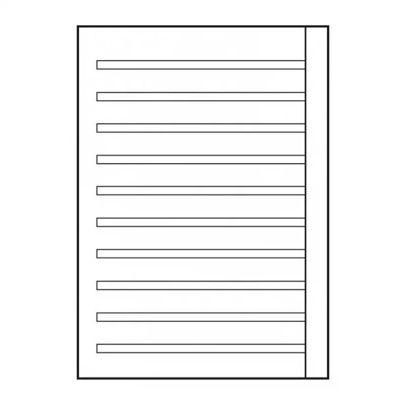 Oxford cuaderno escolar A4 16 hojas Lineatur 3R rayado con margen 3.º curso