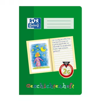 Oxford 100050092 cuaderno escolar de redacción A4, 16 hojas, 90 g/m², verde