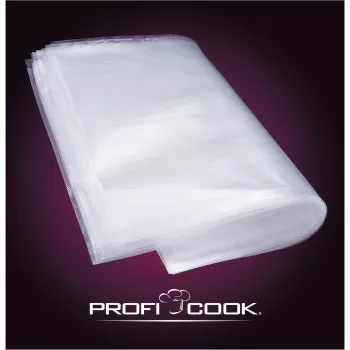 ProfiCook PC-VK 1015 Set de bolsas de vacío para envasadora al vacío - Transparente, 50 bolsas 22x30 cm