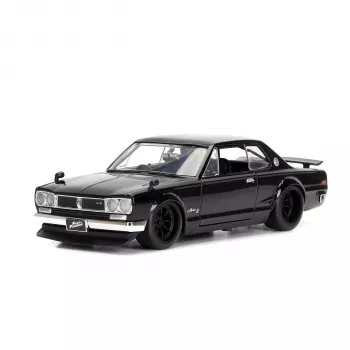 Jada Fast & Furious 1971 Nissan Skyline 2000 GT-R 1:24 coche de metal fundido plateado