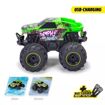 Dickie RC Amphy Splasher, RTR 2,4 GHz vehículo RC anfibio