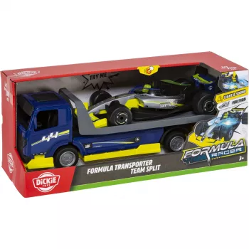 Dickie Formula Transporter Team Split 203766000 transportador de coches con 2 coches de metal fundido