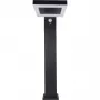 REV LED Lámpara de pie solar cuadrada negra