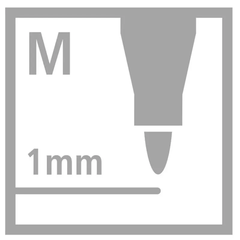 STABILO OHPen Universal Rotulador para transparencias soluble en agua rojo M (Medium) 1 unidad