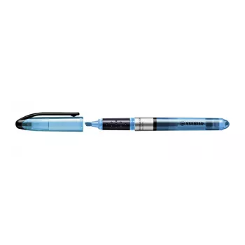 STABILO Navigator Rotulador fluorescente - pack de 10 - azul - punta biselada - 1 mm / 4 mm de grosor de trazo - tinta base agua - plástico