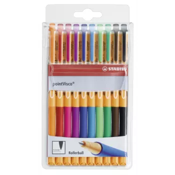 STABILO PointVisco bolígrafo gel multicolor 0,5 mm pack de 10