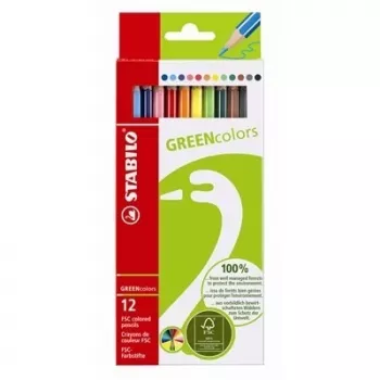STABILO GREENcolors lápices de colores multicolor 12 uds.