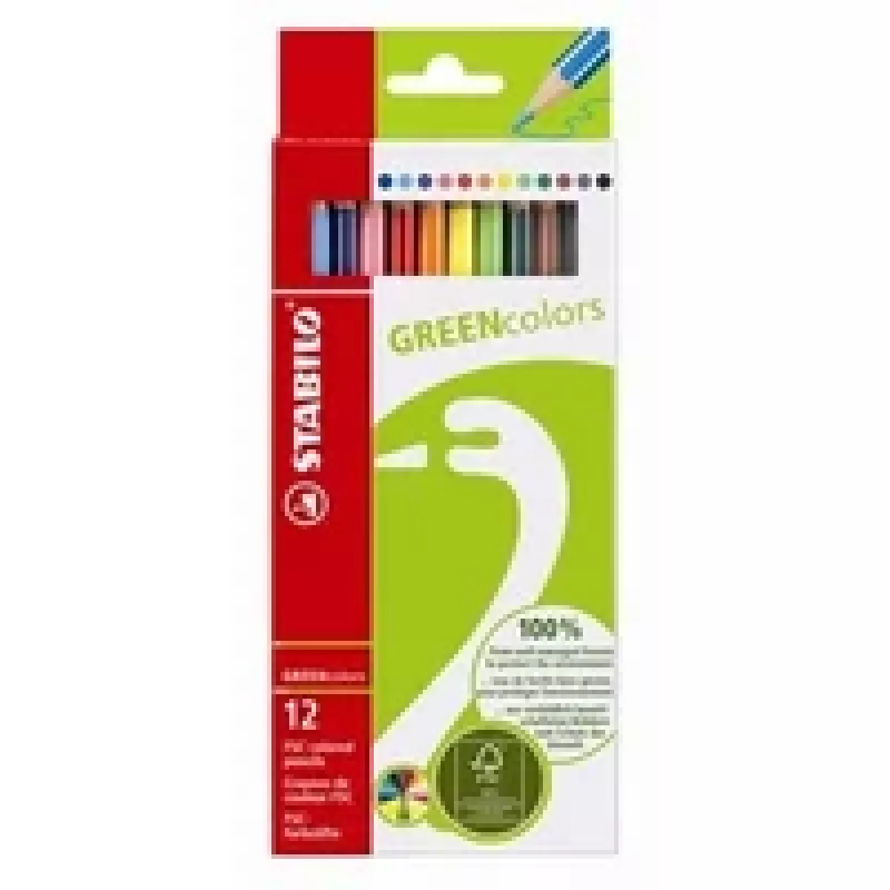 STABILO GREENcolors lápices de colores multicolor 12 uds.