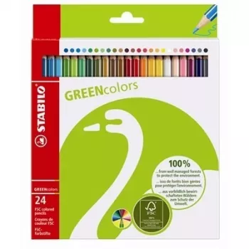 STABILO Green Colors lápices de colores 2 mm pack de 24