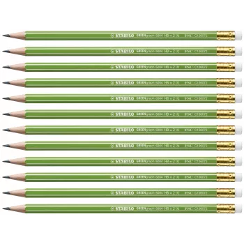 STABILO GREENgraph lápiz de grafito HB 8 mm pack de 12