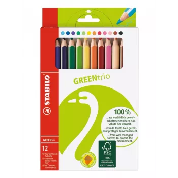 STABILO GREENtrio lápices de colores surtidos pack de 12