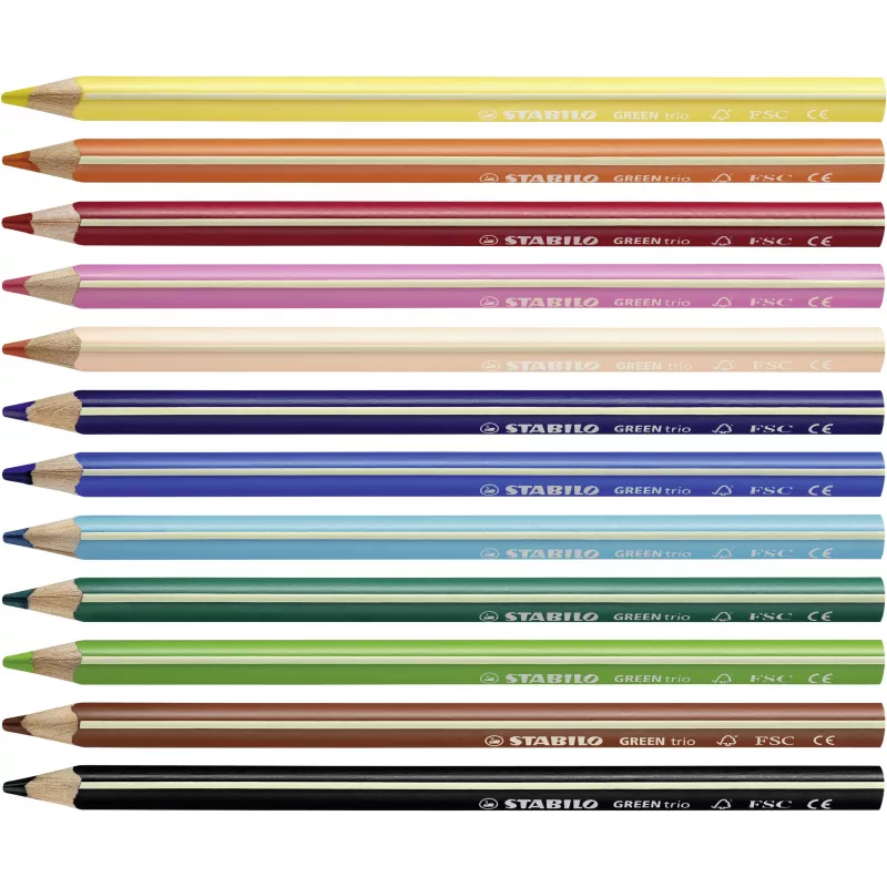 STABILO GREENtrio lápices de colores surtidos pack de 12