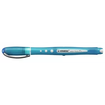 STABILO Worker bolígrafo roller multicolor tinta azul 0,5 mm pack de 10