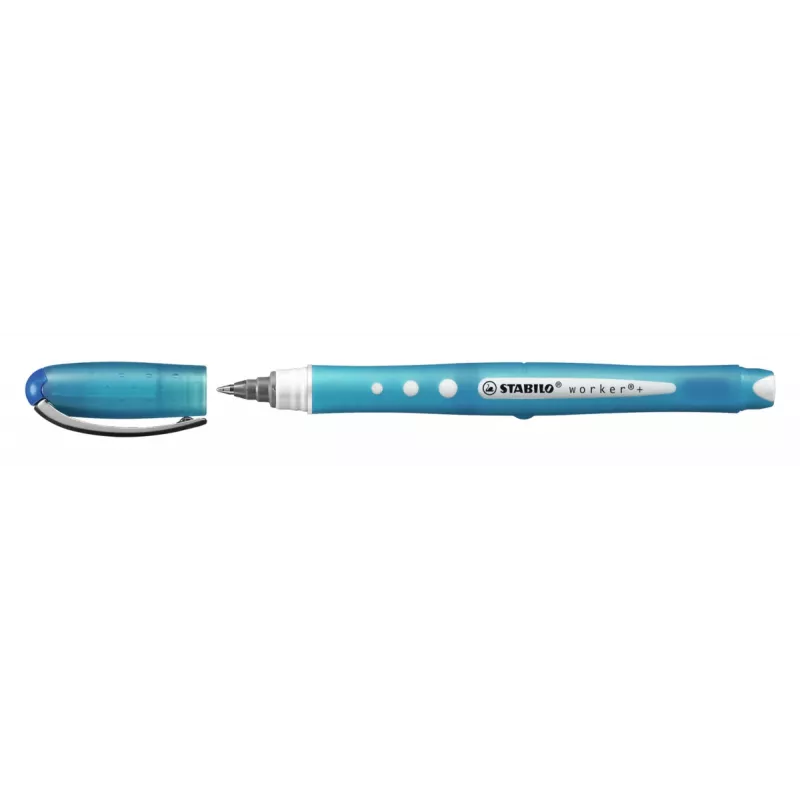 STABILO Worker bolígrafo roller multicolor tinta azul 0,5 mm pack de 10