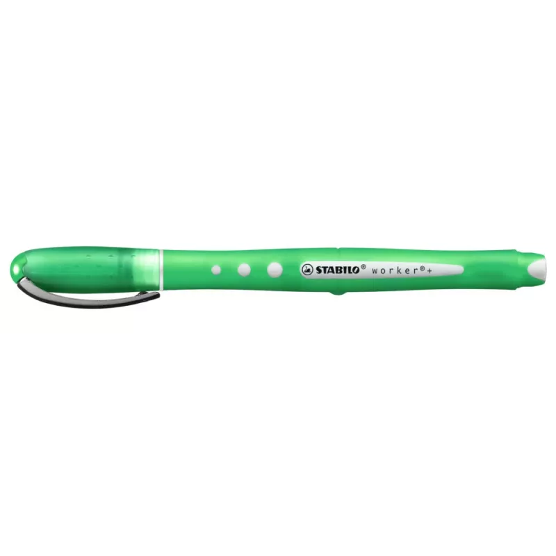 STABILO Worker Colorful bolígrafo stick verde 0,5 mm ambidiestro pack de 10