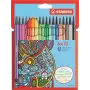 STABILO Pen 68 fino 18 colores surtidos punta redonda 1 mm surtidos