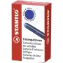 STABILO 5/0-041 cartuchos de tinta para pluma estilográfica, azul real, 6 uds