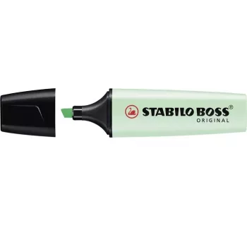 STABILO BOSS ORIGINAL subrayador verde menta punta biselada 2 mm / 5 mm tinta a base de agua 1 ud.