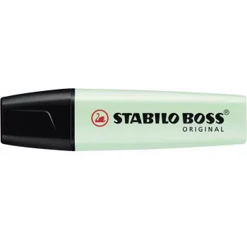 STABILO BOSS ORIGINAL subrayador verde menta punta biselada 2 mm / 5 mm tinta a base de agua 1 ud.