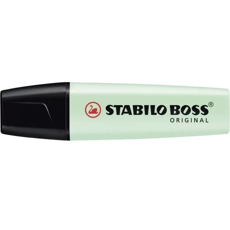 STABILO BOSS ORIGINAL subrayador verde menta punta biselada 2 mm / 5 mm tinta a base de agua 1 ud.