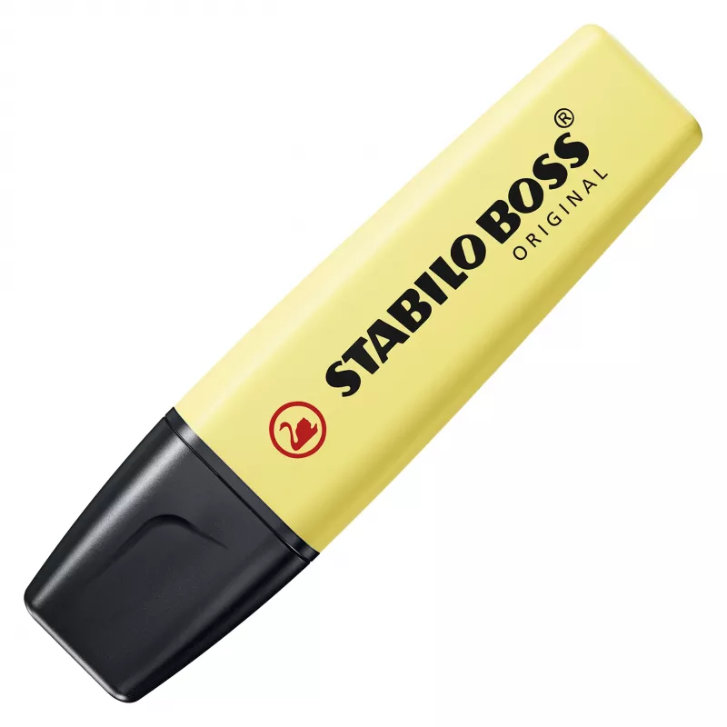 STABILO BOSS ORIGINAL set de subrayadores 6 uds. colores pastel surtidos punta biselada 2 mm / 5 mm tinta a base de agua