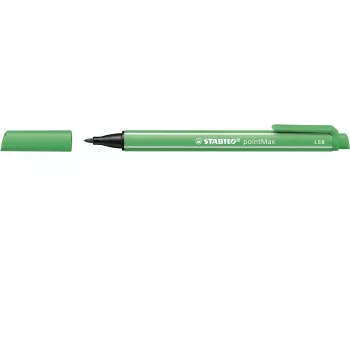 STABILO pointMax rotulador fineliner verde 0,8 mm punta de fibra de nailon tinta base agua