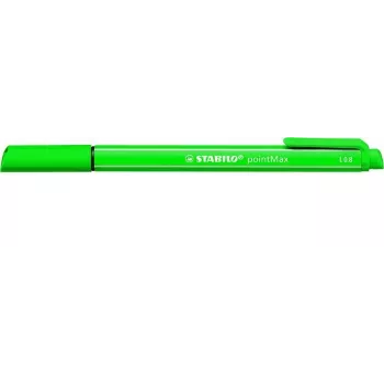 STABILO pointMax rotulador fineliner verde 0,8 mm punta de fibra de nailon tinta base agua
