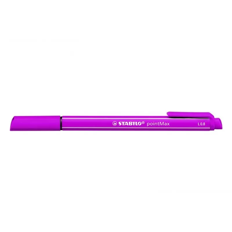 STABILO pointMAX rotulador - rosa - medio - 0,8 mm - tinta base agua - punta de fieltro de nailon