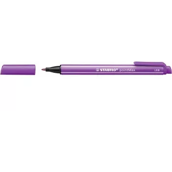 STABILO pointMax rotulador - lila - medio 0,8 mm - redondo - tinta base agua - punta de fibra de nailon