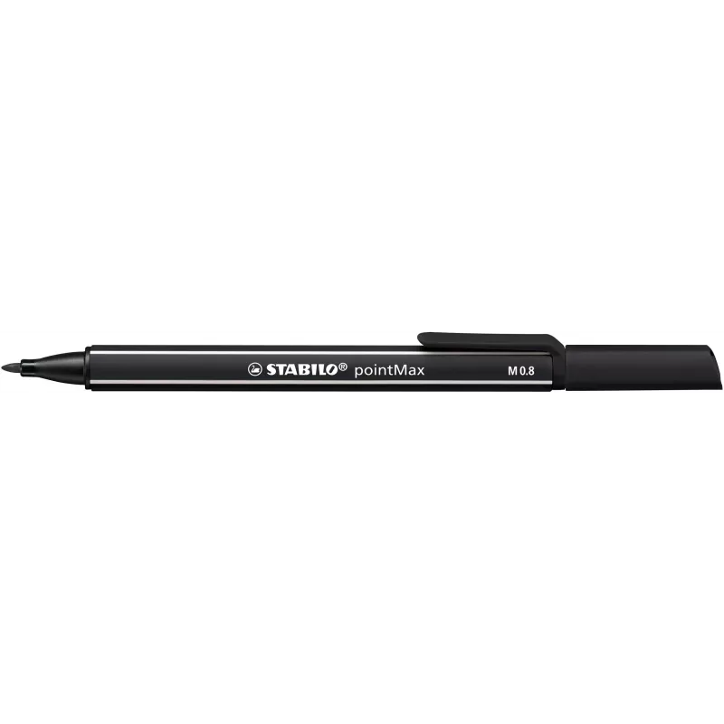 STABILO pointMax set de rotuladores fineliner - 0,8 mm - 12 colores diferentes