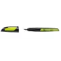 STABILO EASYbuddy pluma estilográfica - Black Lime - tinta azul - sistema de cartuchos - para diestros y zurdos - 1 unidad