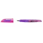 STABILO EASYbuddy pluma estilográfica - magenta / violeta - sistema de cartuchos - tinta azul real - para diestros y zurdos - 1 unidad