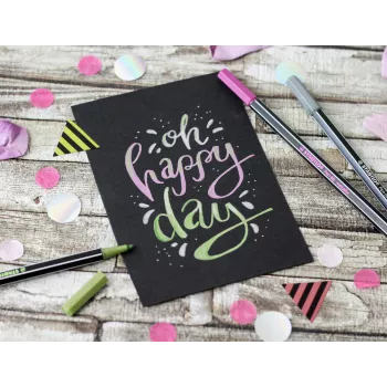 STABILO Pen 68 Metallic rotulador - rosa metálico - 1 ud.