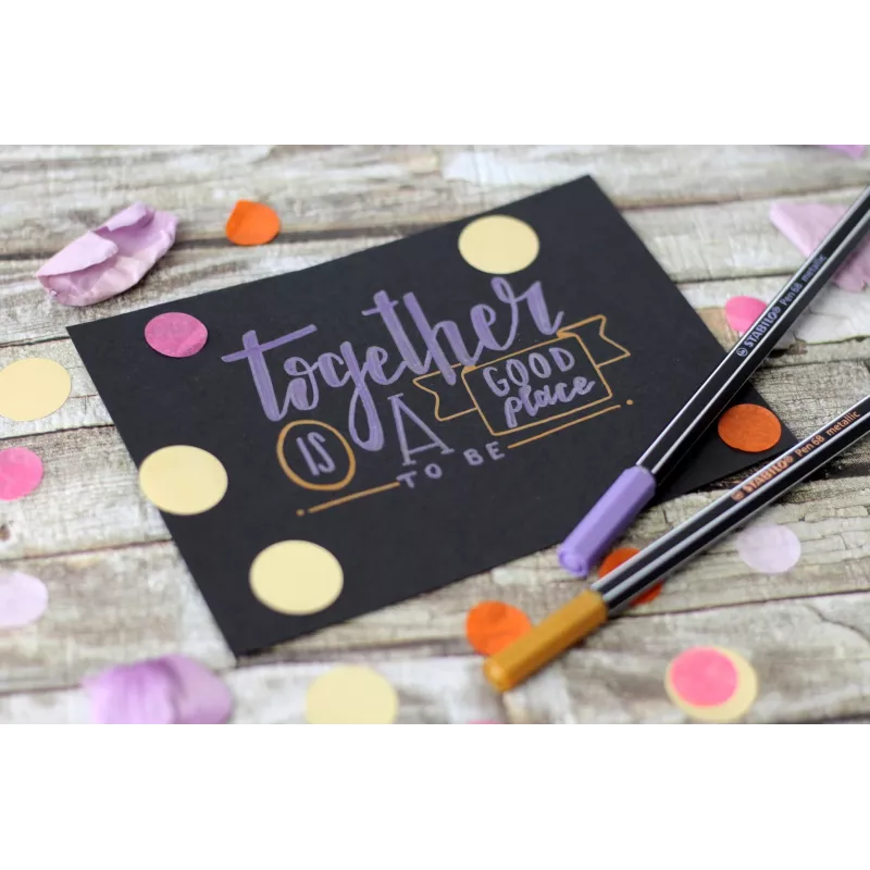 STABILO Pen 68 Metallic rotulador - rosa metálico - 1 ud.