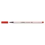 STABILO Pen 68 Brush - medio - rojo - punta de pincel flexible - tinta base agua - Alemania - adultos y niños