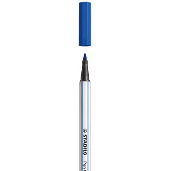 STABILO Pen 68 Brush - azul - punta de pincel - tinta base agua - hexagonal - 1 ud.
