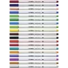 STABILO Pen 68 Brush - azul - punta de pincel - tinta base agua - hexagonal - 1 ud.
