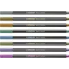 STABILO Pen 68 Metallic set de rotuladores - medio - 8 colores metálicos diferentes - punta redonda - 1,4 mm de grosor de trazo