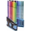 STABILO Pen 68 set de rotuladores - medio - 20 colores - surtidos - 1 mm - 24 h sin secarse - tinta base agua
