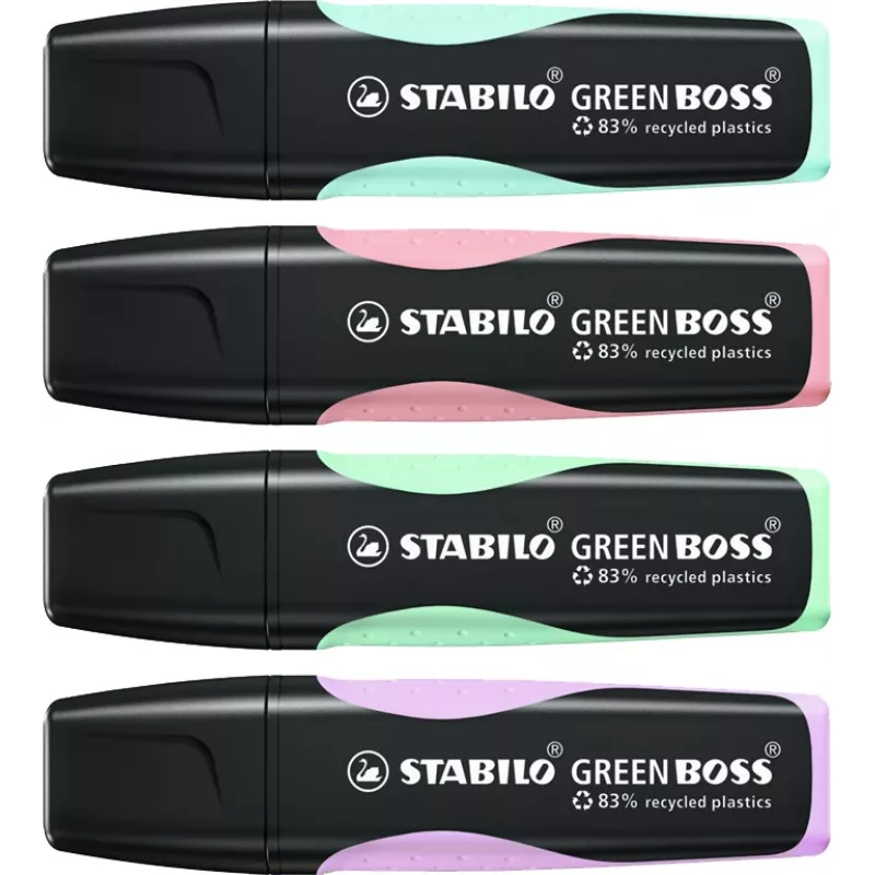 STABILO GREEN BOSS Pastel rotulador fluorescente - lila - punta biselada - 2-5 mm de grosor de trazo - carcasa de plástico