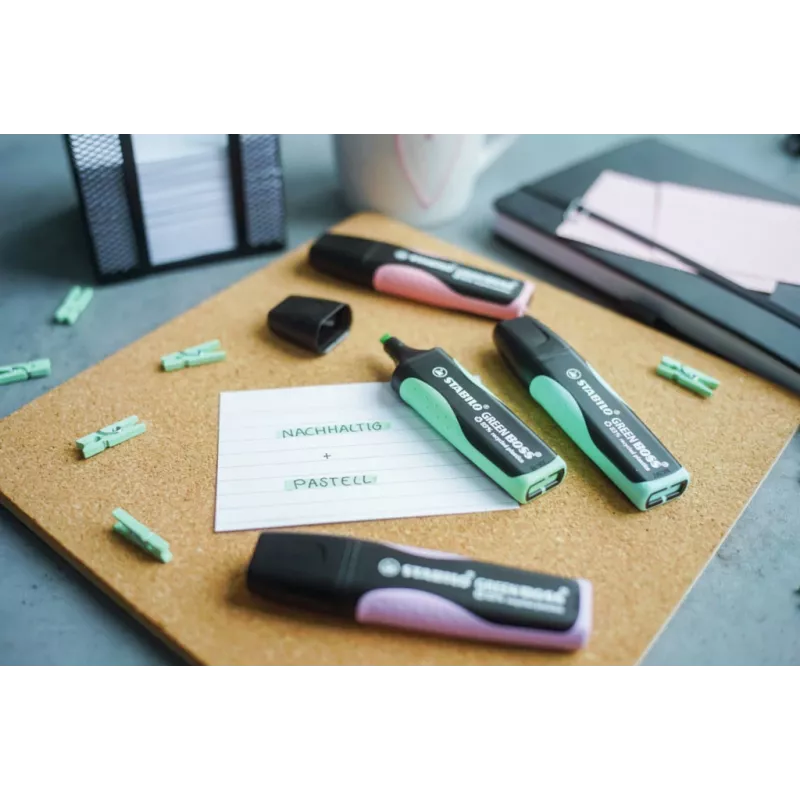 STABILO GREEN BOSS Pastel rotulador fluorescente - lila - punta biselada - 2-5 mm de grosor de trazo - carcasa de plástico