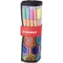 STABILO point 88 rotulador fineliner - mix de colores - 0,4 mm - pack de 20