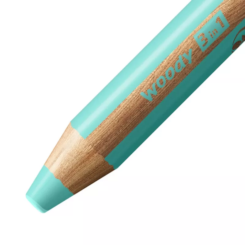 STABILO woody 3 in 1 azul pastel - lápiz multiusos